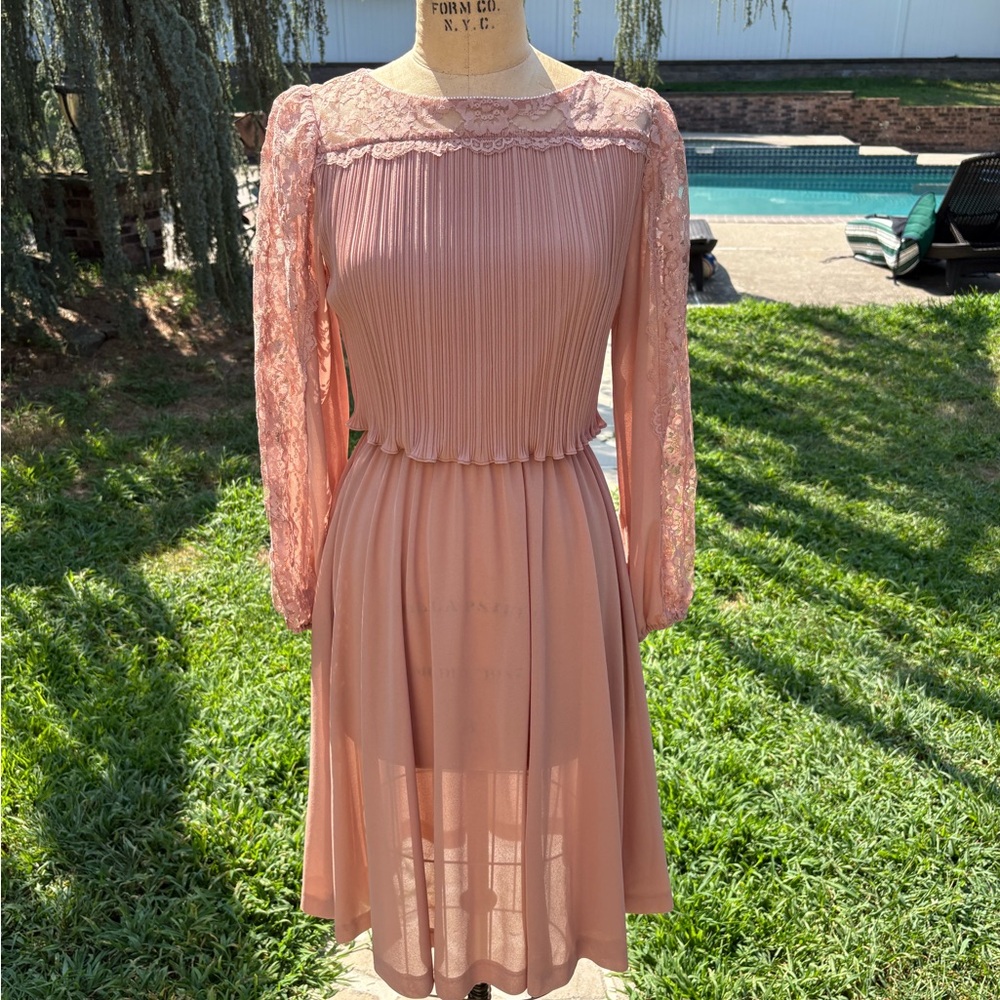 Vintage Blush Pink Vintage Dresss